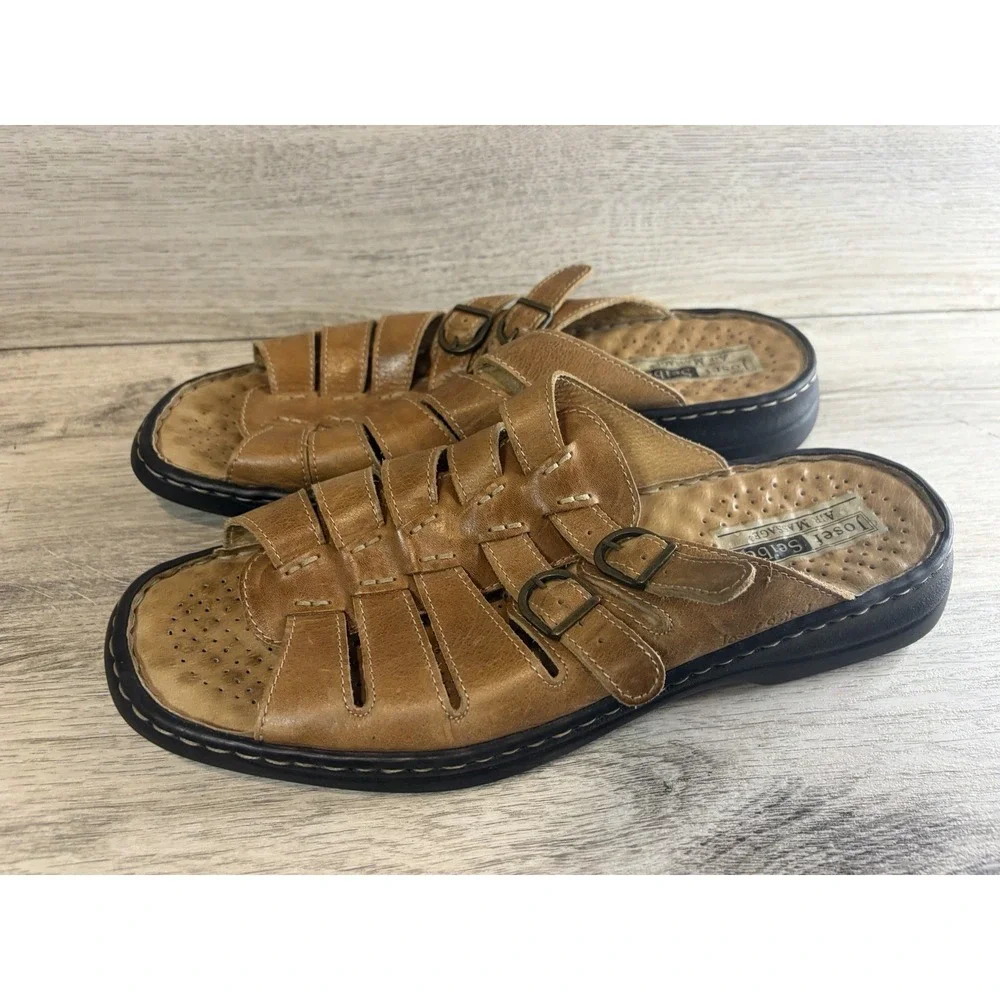 Joseph Seibel Open House Sling Back Brown Sandals Size 9 US EU 42 Air Massage